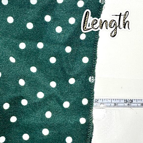 EXLURA Green White Polka Dot Maxi Skirt Medium Smocked Waist Flowy Boho Style - Picture 11 of 11
